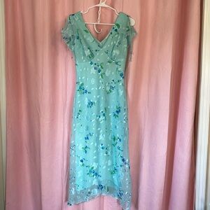 Floral Sheer Midi Dress